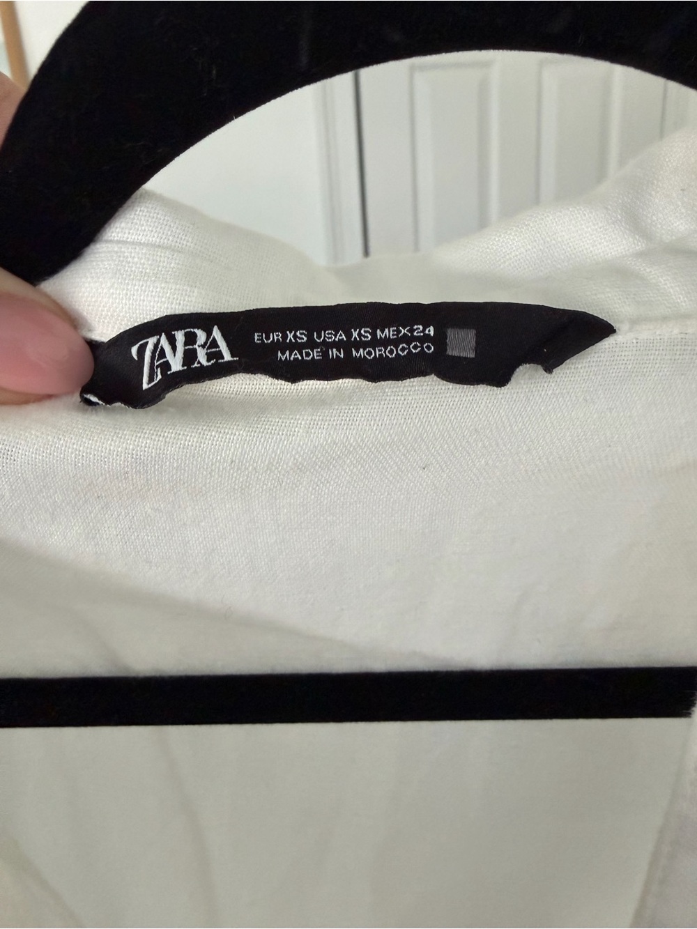 Zara White Tiered Button-Front Midi Dress - Picture 4 of 4